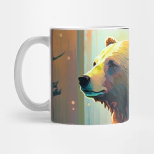 Grizzly Bear Animal Portrait Painting Wildlife Outdoors Adventure Mug